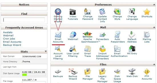 emailaccounts